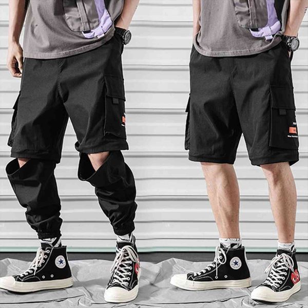 fashion detachable cargo casual loose women pants sweatpants baggy male punk hip hop harem trousers summer clothing, Black
fashion detachable cargo casual loose women pants sweatpants baggy male punk hip hop harem trousers summer clothing, Black