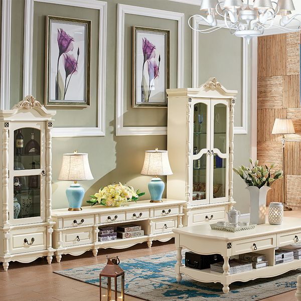 european solid wood tv cabinet drawer floor living room small family furniture can be customized
european solid wood tv cabinet drawer floor living room small family furniture can be customized