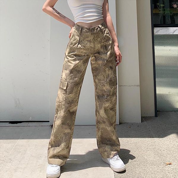 dewadbow camo cargo high waist womens capris hip hop trousers military army combat camouflage long straight pant casual, Black;white
dewadbow camo cargo high waist womens capris hip hop trousers military army combat camouflage long straight pant casual, Black;white