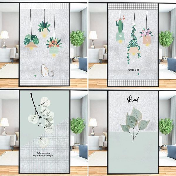 window stickers green plant pattern static frosted glass film living room bedroom bathroom opaque shading anti-light
window stickers green plant pattern static frosted glass film living room bedroom bathroom opaque shading anti-light