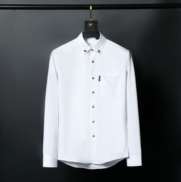 brand men's business casual shirt mens long sleeve striped slim fit camisa masculina social male shirts fashion designer plaid shirt#96, White;black
brand men's business casual shirt mens long sleeve striped slim fit camisa masculina social male shirts fashion designer plaid shirt#96, White;black