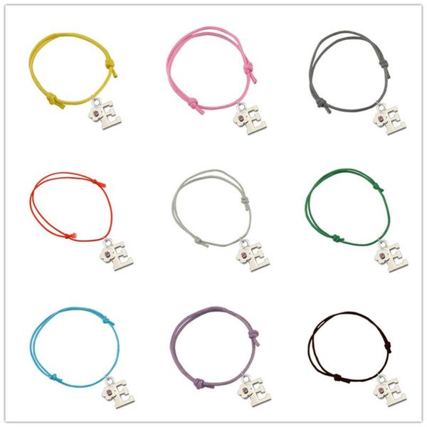 link, chain dawapara 2021 handmade adjustable korean wax cord and letter a with flower bracelet for mother girls slh108218, Black
link, chain dawapara 2021 handmade adjustable korean wax cord and letter a with flower bracelet for mother girls slh108218, Black