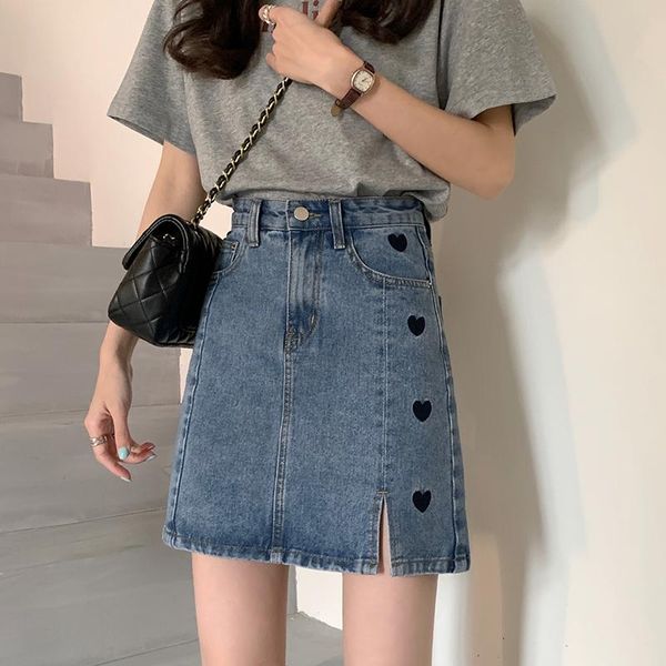 skirts s-xl 2colors blue a line denim skirt for women 2021 spring summer love embroidery high waist mini jeans female (78650, Black
skirts s-xl 2colors blue a line denim skirt for women 2021 spring summer love embroidery high waist mini jeans female (78650, Black