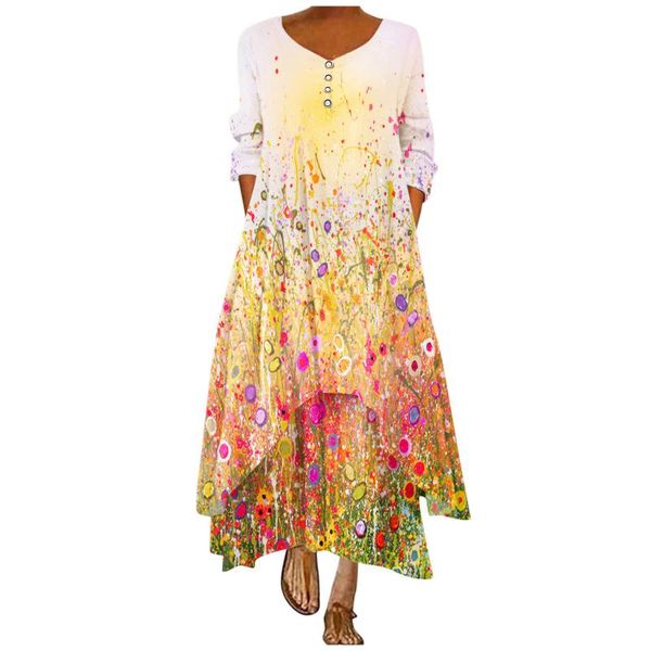 casual dresses women's print long sleeve pocket loose dress 2021 retro plus size floral maxi v-neck female #t2g, Black;gray
casual dresses women's print long sleeve pocket loose dress 2021 retro plus size floral maxi v-neck female #t2g, Black;gray