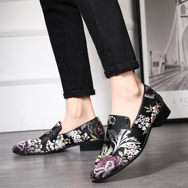 2021 Men Handmade Exquisite Embroidery Leather Shoes Colorful Business Dress Shoes Elegant Man Fashion Casual Flats Plus Size 48, Multicolor
2021 Men Handmade Exquisite Embroidery Leather Shoes Colorful Business Dress Shoes Elegant Man Fashion Casual Flats Plus Size 48, Multicolor