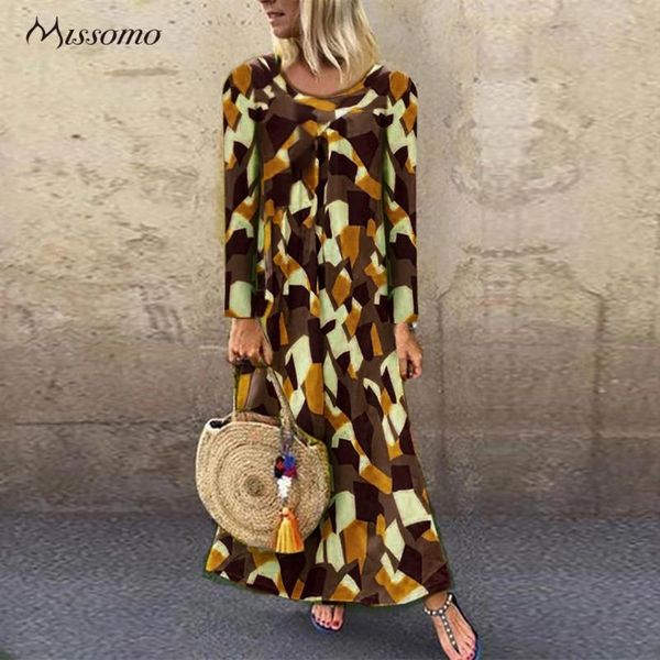 autumn winter dress women long sleeve cotton linen print loose robe plus size dresses vestidos maxi casual, Black;gray
autumn winter dress women long sleeve cotton linen print loose robe plus size dresses vestidos maxi casual, Black;gray