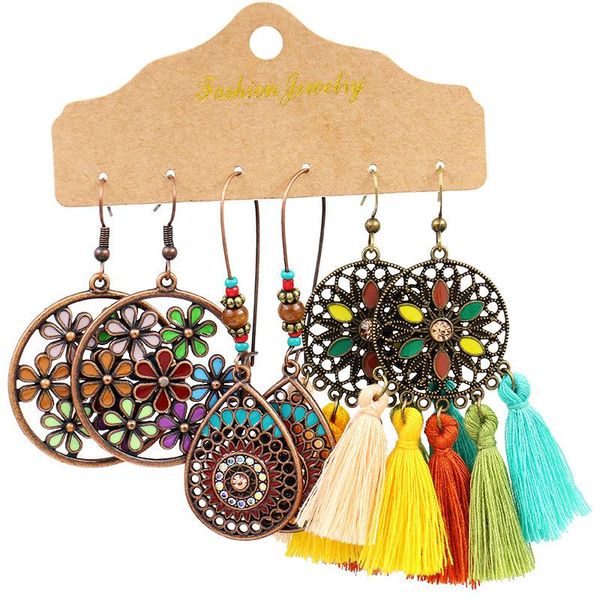 dangle & chandelier bohemian long tassel drop earrings vintage round flower dreamcatcher charms set for women 2021 brincos jewelry, Silver
dangle & chandelier bohemian long tassel drop earrings vintage round flower dreamcatcher charms set for women 2021 brincos jewelry, Silver