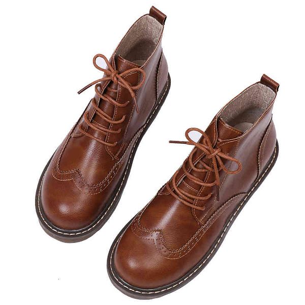 boots retro leather flat-bottomed knight short autumn and winter female round head martin fashion brock single boots, Black
boots retro leather flat-bottomed knight short autumn and winter female round head martin fashion brock single boots, Black
