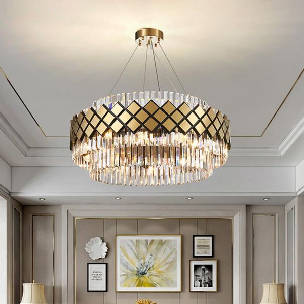 chandeliers modern crystal chandelier gold round lighting for dining room bedroom living light fixtures
chandeliers modern crystal chandelier gold round lighting for dining room bedroom living light fixtures
