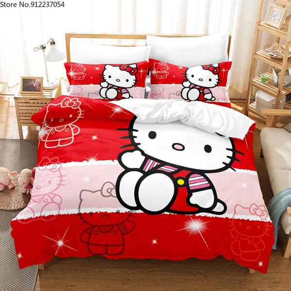 bedding sets cartoon set hello cat polyester quilt cover christmas gift duvet pillowcases 2/3 piece bedclothes custom bed
bedding sets cartoon set hello cat polyester quilt cover christmas gift duvet pillowcases 2/3 piece bedclothes custom bed
