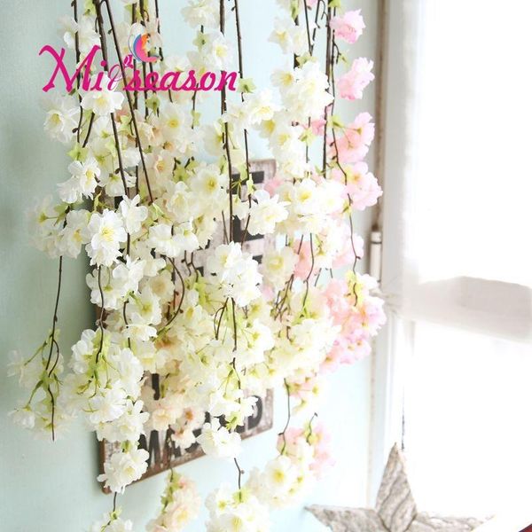 miiseason 1pc natural vertical silk cherry blossom for wedding decor diy cherry trees artificial flower decorative flowers
miiseason 1pc natural vertical silk cherry blossom for wedding decor diy cherry trees artificial flower decorative flowers
