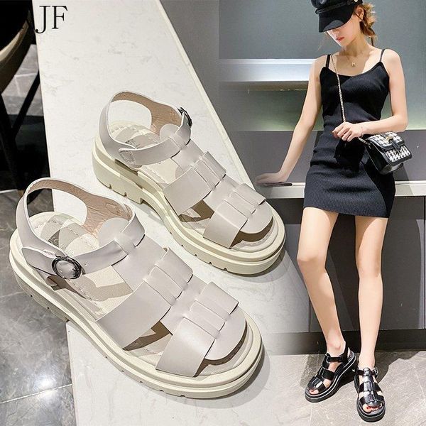 dress shoes summer thick-soled low-heeled flat-bottomed womens sandals 2021 soft leather casual open-toed gladiator wedging fashion, Black
dress shoes summer thick-soled low-heeled flat-bottomed womens sandals 2021 soft leather casual open-toed gladiator wedging fashion, Black