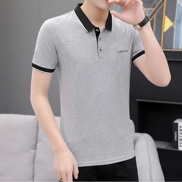 summer lapel cotton short-sleeved t-shirt trendy men's compassionate self-cultivation polo shirt clothes casual men's clothing, White;black
summer lapel cotton short-sleeved t-shirt trendy men's compassionate self-cultivation polo shirt clothes casual men's clothing, White;black