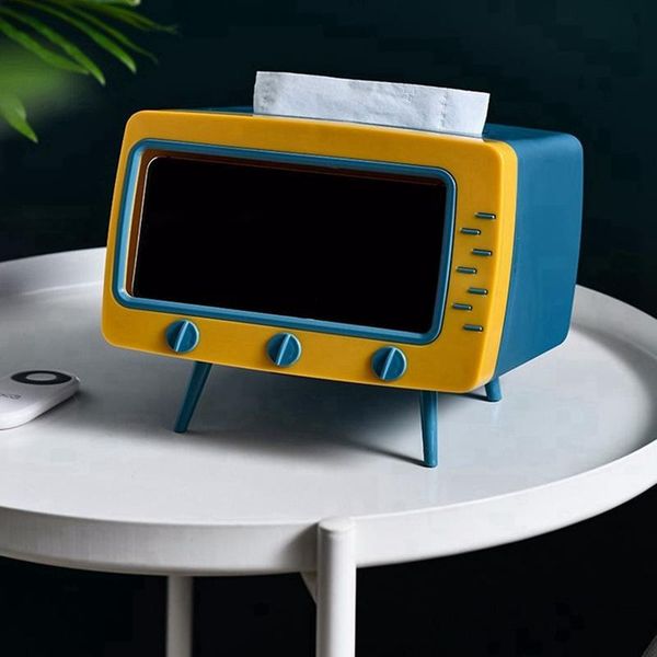 tissue boxes & napkins creative desktv shape multifunctional box holder mobile phone card slot rack napkin storage 2021
tissue boxes & napkins creative desktv shape multifunctional box holder mobile phone card slot rack napkin storage 2021