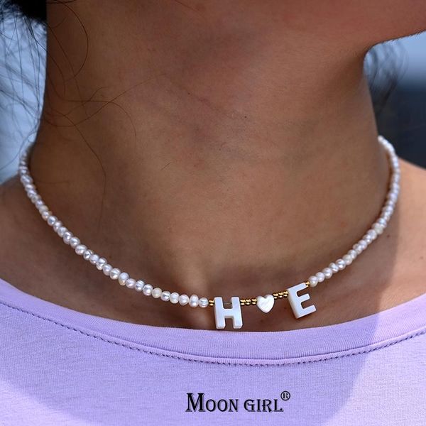 chokers personalize shell initial choker for women heart fashion 3mm natural stone freshwater pearl customized name letter necklace, Golden;silver
chokers personalize shell initial choker for women heart fashion 3mm natural stone freshwater pearl customized name letter necklace, Golden;silver