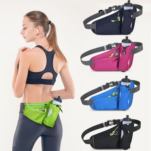 running waist belt marathon outdoor gym sport fitness water bottle pouch fanny pack riding cycling phone pocket bag bags
