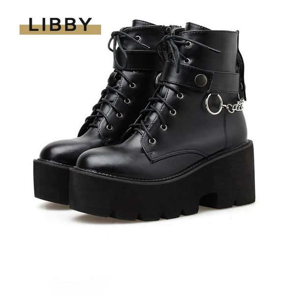boots patent leather gothic black women heel chain chunky platform female punk style ankle zipper roundtoe
boots patent leather gothic black women heel chain chunky platform female punk style ankle zipper roundtoe