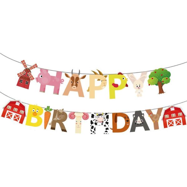party decoration farm theme happy birthday lettering banner pull flag children's day baby shower barn windmill animal
party decoration farm theme happy birthday lettering banner pull flag children's day baby shower barn windmill animal