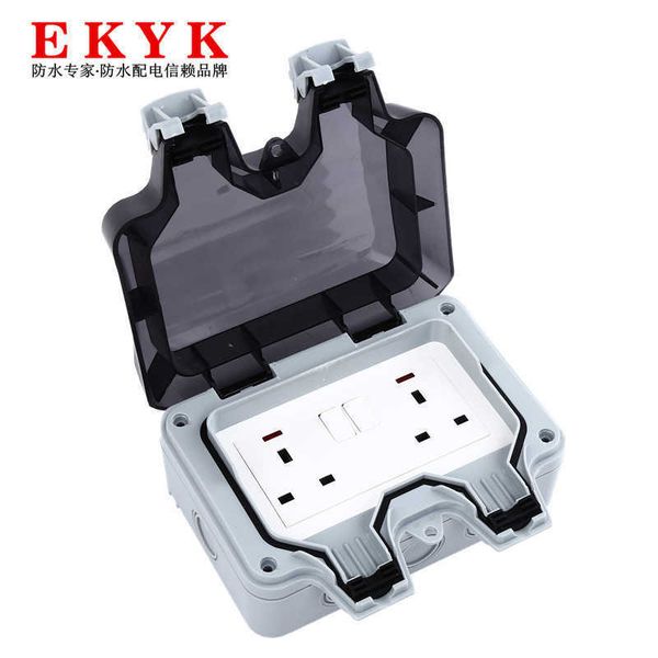 outdoor water ip66 switch socket splash power rain proof plug-in british six hole 13a with light
outdoor water ip66 switch socket splash power rain proof plug-in british six hole 13a with light