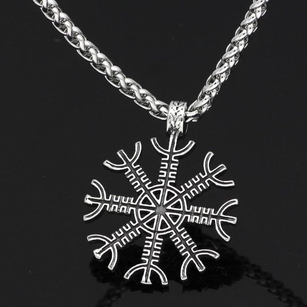 nordic viking odin symbol vegvisir amulet stainless steel pendant necklace necklaces, Silver
nordic viking odin symbol vegvisir amulet stainless steel pendant necklace necklaces, Silver