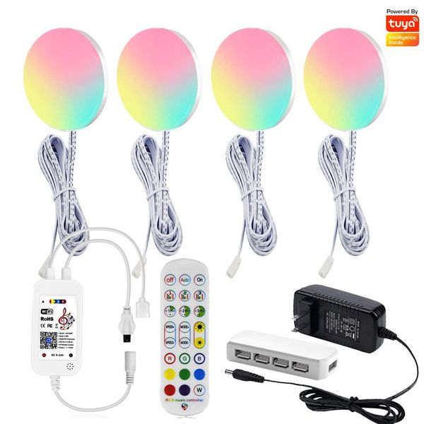 wifi tuya app ir remote control rgb led under cabinet lighting dimming kitchen counter furniture for alexa google home light
wifi tuya app ir remote control rgb led under cabinet lighting dimming kitchen counter furniture for alexa google home light