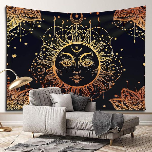 tapestries sun and moon tapestry wall hanging black golden for bedroom decor mystic mandala dorm decorations
tapestries sun and moon tapestry wall hanging black golden for bedroom decor mystic mandala dorm decorations