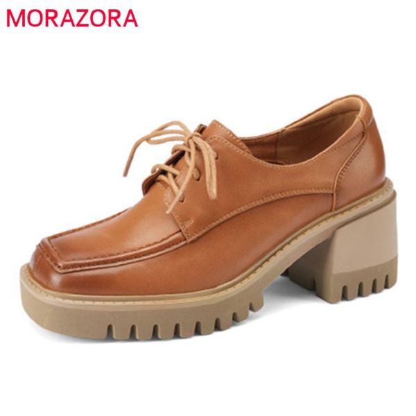 dress shoes morazora 2021 arrive pumps women genuine leather vintage single square toe casual platform, Black
dress shoes morazora 2021 arrive pumps women genuine leather vintage single square toe casual platform, Black