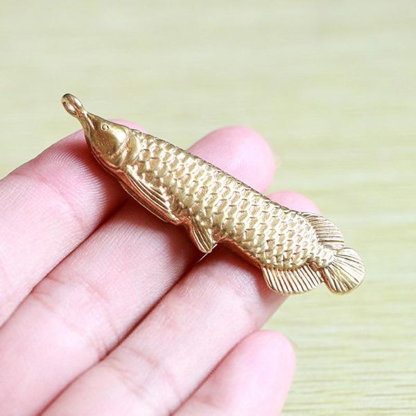charms handmade pure brass retro gold arowana fish charm craft diy ornament miniature fitting keychain pendant souvenir gift, Bronze;silver
charms handmade pure brass retro gold arowana fish charm craft diy ornament miniature fitting keychain pendant souvenir gift, Bronze;silver