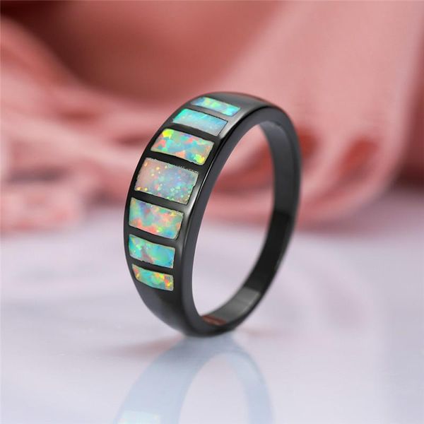 cluster rings cute female unique small finger ring vintage black gold wedding for women promise white fire opal engagement, Golden;silver
cluster rings cute female unique small finger ring vintage black gold wedding for women promise white fire opal engagement, Golden;silver