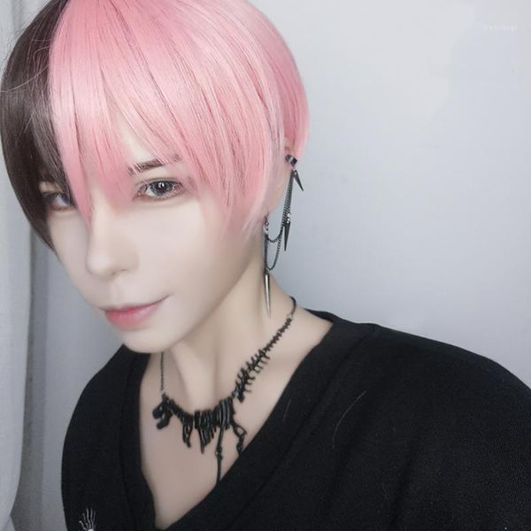 colorful short male wigs melanie martinez style 25cm mixed pink and brown for black women men cosplay lolita party1
colorful short male wigs melanie martinez style 25cm mixed pink and brown for black women men cosplay lolita party1