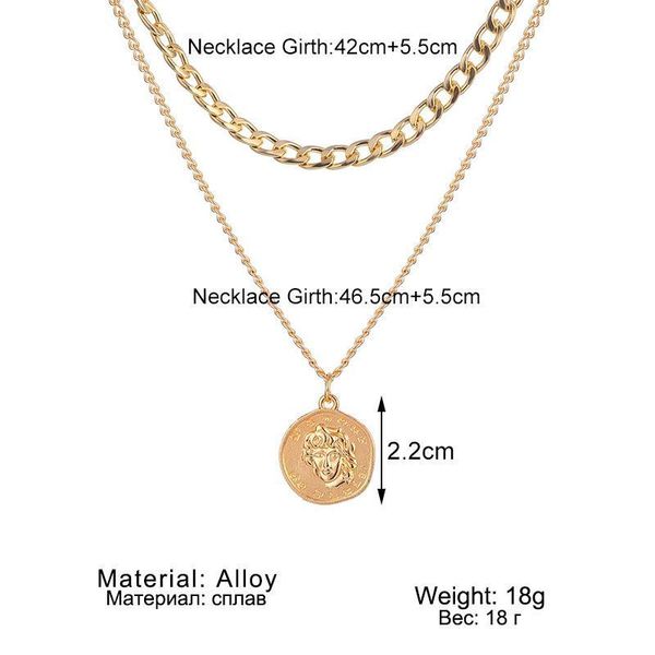 pendant necklaces 2021 fashion vintage coin chain choker for women gold silver color portrait chunky gift party ewelry
pendant necklaces 2021 fashion vintage coin chain choker for women gold silver color portrait chunky gift party ewelry