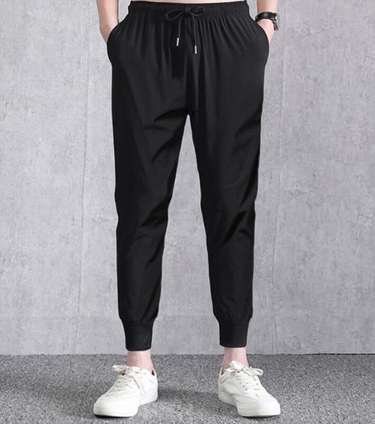 men's pants men solid color casual brand fashion drawstring full length slim harajuku style pencil male, Black
men's pants men solid color casual brand fashion drawstring full length slim harajuku style pencil male, Black