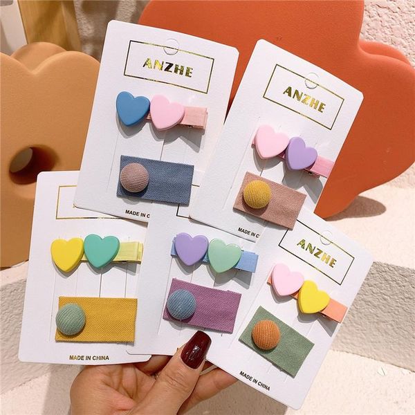 hair accessories 2 pcs korean cute children's colorful love duckbill clip fashion sweet girl princess fabric button bb, Slivery;white
hair accessories 2 pcs korean cute children's colorful love duckbill clip fashion sweet girl princess fabric button bb, Slivery;white