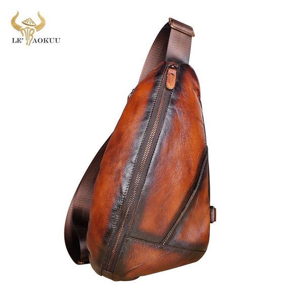 original leather men casual fashion travel triangle chest sling bag design 7" tablet shoulder daypack male 5059 waist bags
original leather men casual fashion travel triangle chest sling bag design 7" tablet shoulder daypack male 5059 waist bags