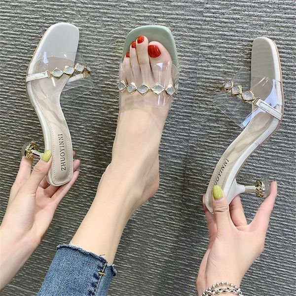 womens shoes new slippers wear korean version of the net red transparent rhinestone stiletto heel sandals and slippers1, Black
womens shoes new slippers wear korean version of the net red transparent rhinestone stiletto heel sandals and slippers1, Black