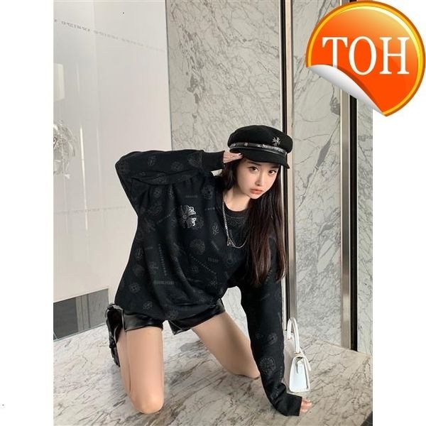 ch2021ss autumn and winter new heavy industry drill cross round neck long sleeve loose pullover for men women, Black
ch2021ss autumn and winter new heavy industry drill cross round neck long sleeve loose pullover for men women, Black
