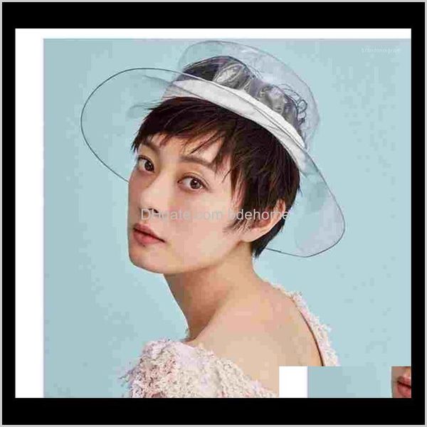 wide brim hats, scarves & gloves fashion aessories drop delivery 2021 women bucket hats translucent pvc ladies summer sun hat japan korean r, Blue;gray
wide brim hats, scarves & gloves fashion aessories drop delivery 2021 women bucket hats translucent pvc ladies summer sun hat japan korean r, Blue;gray