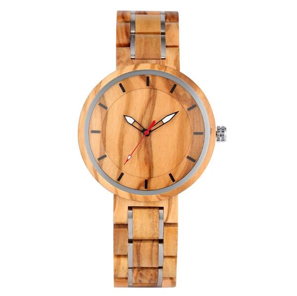 wristwatches stylish wooden men watch practical luminous pointers steel band minimalist design quartz male clock reloj hombre, Slivery;brown
wristwatches stylish wooden men watch practical luminous pointers steel band minimalist design quartz male clock reloj hombre, Slivery;brown