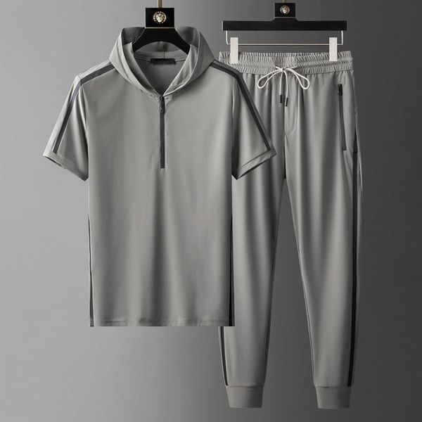 men's tracksuits hooded mens sets (t-shirt+pants) luxury short sleeve summer thin male fashion slim fit sport casual man 5xl, Gray
men's tracksuits hooded mens sets (t-shirt+pants) luxury short sleeve summer thin male fashion slim fit sport casual man 5xl, Gray