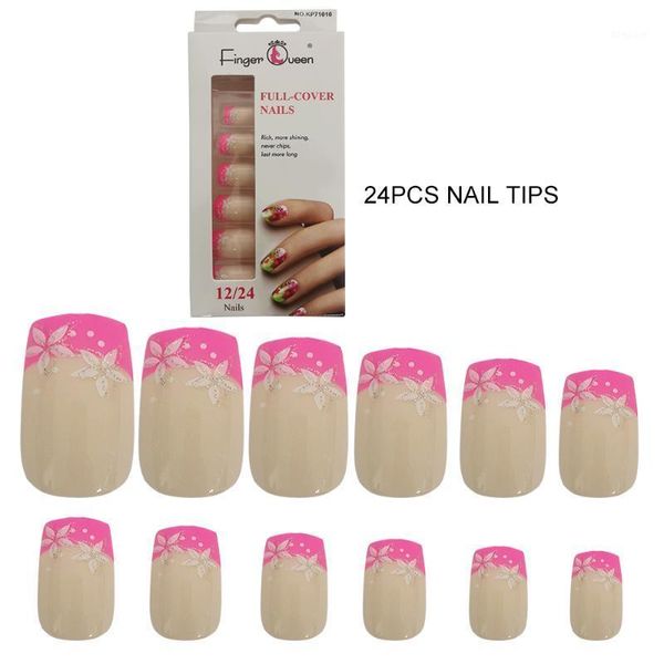 24pcs/box girl fake nails tips full cover paste directly with jelly glue convenient and simple artificial nails1, Red;gold
24pcs/box girl fake nails tips full cover paste directly with jelly glue convenient and simple artificial nails1, Red;gold