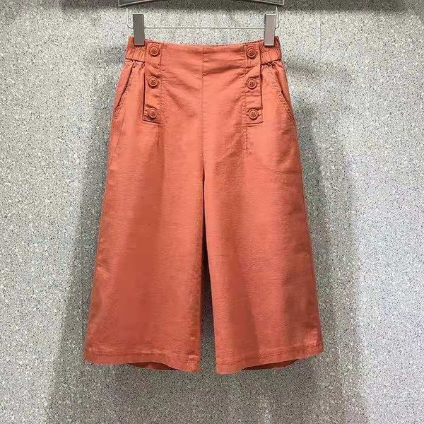 pants summer women loose casual elastic waist straight all-matched fashion button design cotton calf-length pants w98 5imx, Black;white
pants summer women loose casual elastic waist straight all-matched fashion button design cotton calf-length pants w98 5imx, Black;white
