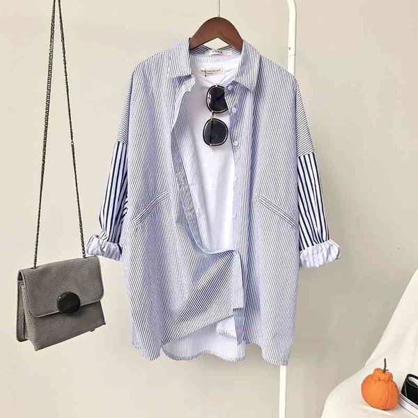 skirt style women's fashion woman 2021 blue white stripe female shirt oversized button down sleeve shirts, Black
skirt style women's fashion woman 2021 blue white stripe female shirt oversized button down sleeve shirts, Black
