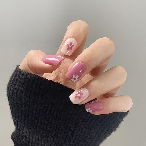 nail gel 24pcs roland purple flower wear short paragraph fashion manicure patch false nails save time wearable, Red;pink
nail gel 24pcs roland purple flower wear short paragraph fashion manicure patch false nails save time wearable, Red;pink