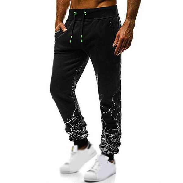 men's pants casual sweatpants loose workout bottoms elastic waist drawstring hip hop style trousers, Black
men's pants casual sweatpants loose workout bottoms elastic waist drawstring hip hop style trousers, Black