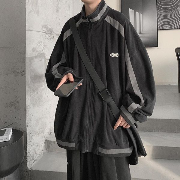 men's jackets coat casual spring and autumn baseball clothes korean version trend loose ins versatile 2021 jacket, Black;brown
men's jackets coat casual spring and autumn baseball clothes korean version trend loose ins versatile 2021 jacket, Black;brown