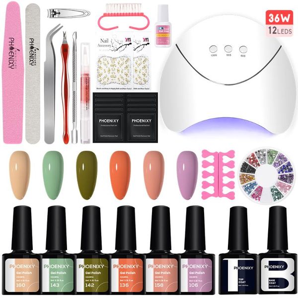 nail art kits manicure set gel polish uv led lamp dryer kit semi permanent varnish with
nail art kits manicure set gel polish uv led lamp dryer kit semi permanent varnish with