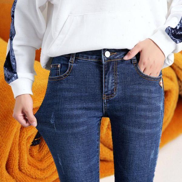 winter women jean jeans female high waist denim skinny warm thick for plus size velvet pants stretch femme, Blue
winter women jean jeans female high waist denim skinny warm thick for plus size velvet pants stretch femme, Blue