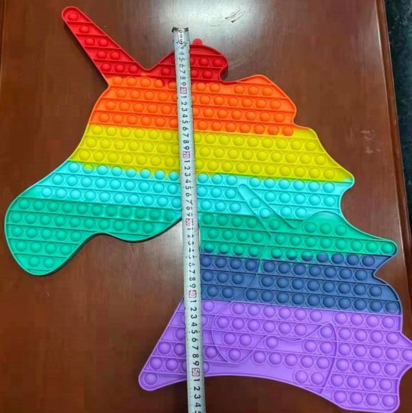 2021 toy pop fidget super large 50cm unicorn rodenticide pioneer rainbow macaron silicone
2021 toy pop fidget super large 50cm unicorn rodenticide pioneer rainbow macaron silicone