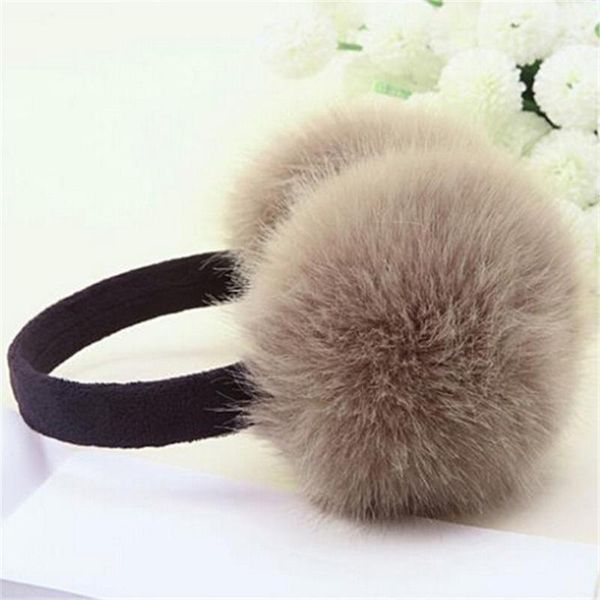 

berets ysdnchi solid ear warmers soft plush winter earmuffs warm muffs women fluffy girl earlap 1pc, Blue;gray