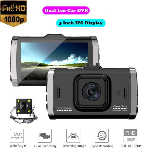 dual lens car dvr full hd 1080p 170 degree dash cam g-sensor super night vision video camera recorder 3" ips display dashcam dvrs
dual lens car dvr full hd 1080p 170 degree dash cam g-sensor super night vision video camera recorder 3" ips display dashcam dvrs